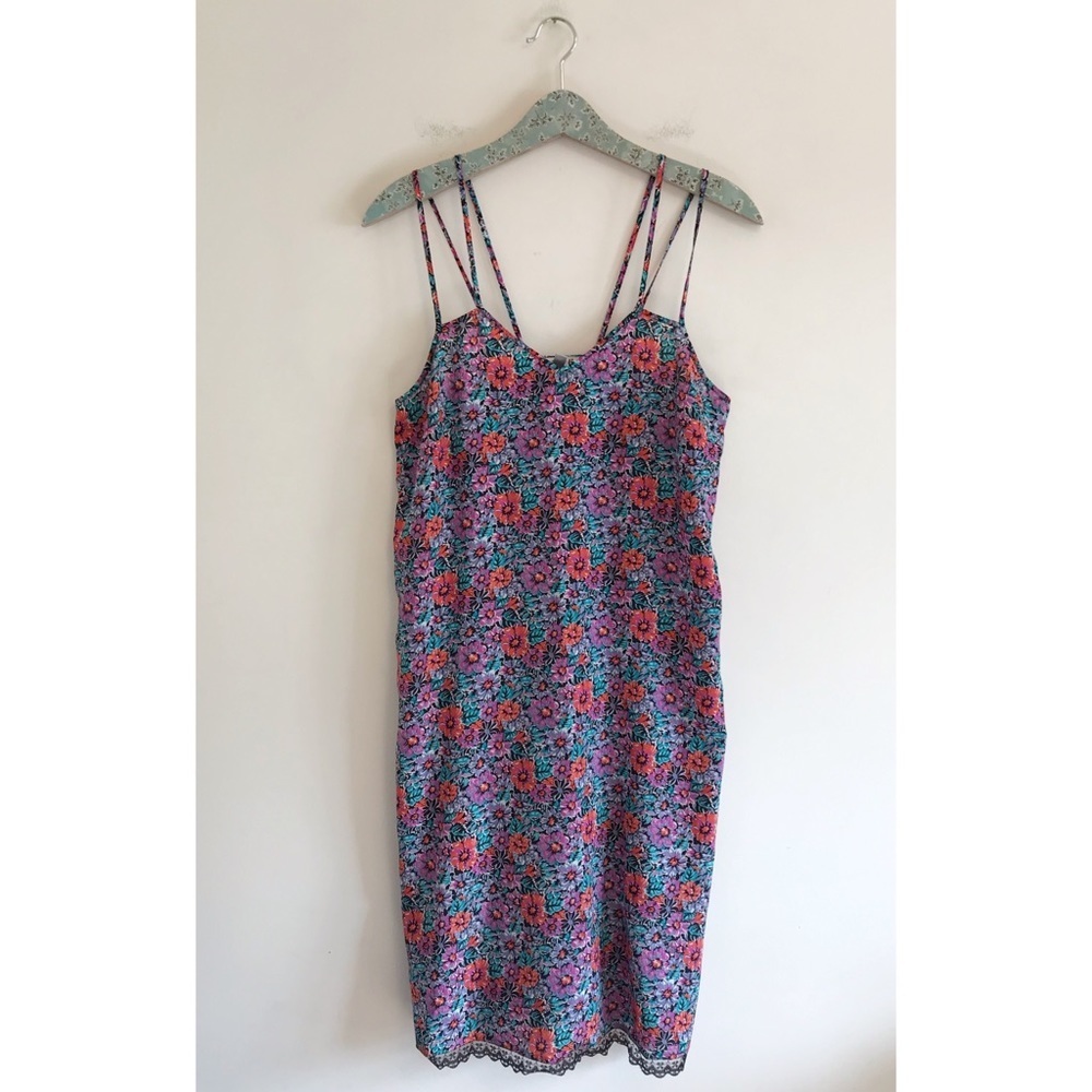 COPE Double Strap Floral Midi Dress